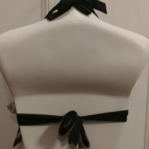 NWT Marks & Spencer Halter Black Bikini Top - Picture 6 of 10